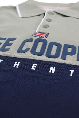 Polo  - Azul marino y caqui