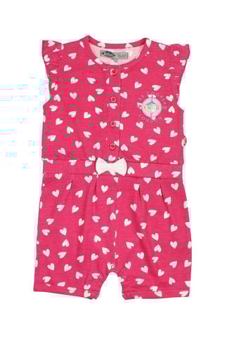 Pelele  - Blanco y rosa