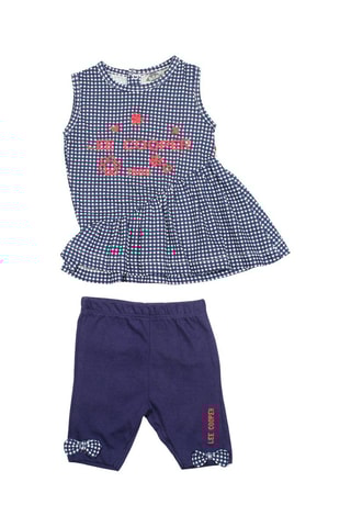 Jurk en Broek - Wit en blauw