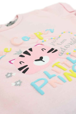 Camiseta y short ­ - Azul y rosa