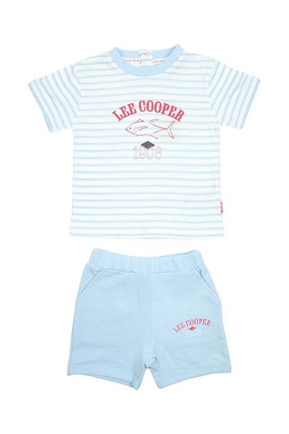 T-shirt en Short - Wit, blauw en rood