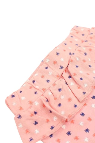 T-shirt en Broek Koraalrood en wit  