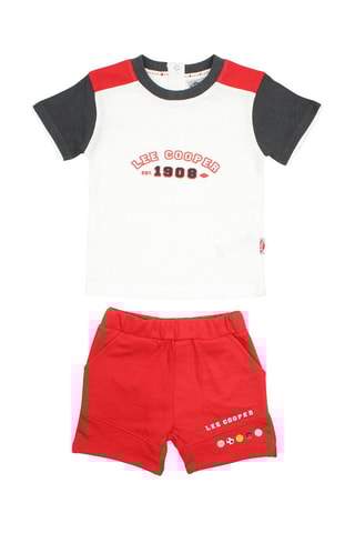 T-shirt en Short Rood en Wit  