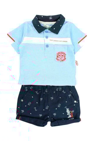 Polo en Short Blauw  