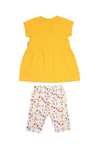 Jurk en Broek Geel en Wit  