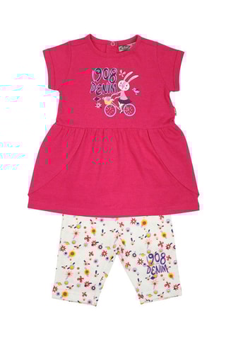 Vestido y pantalón - Fucsia y blanco - Lee Cooper