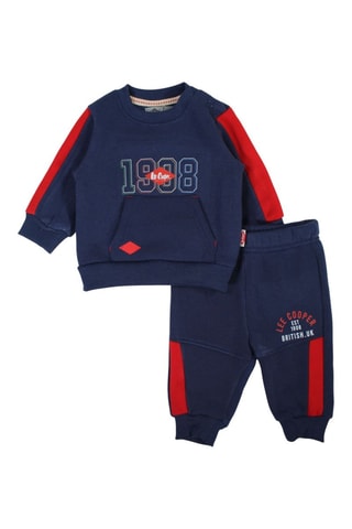 Sweater en Joggingbroek  - Rood en blauw