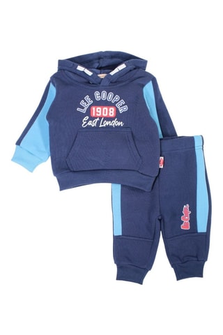 Sweater met Capuchon en Joggingbroek  - Rood en blauw
