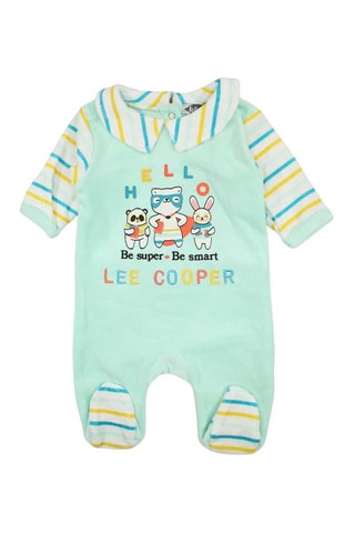 Pelele  - Blanco, azul, naranja y verde