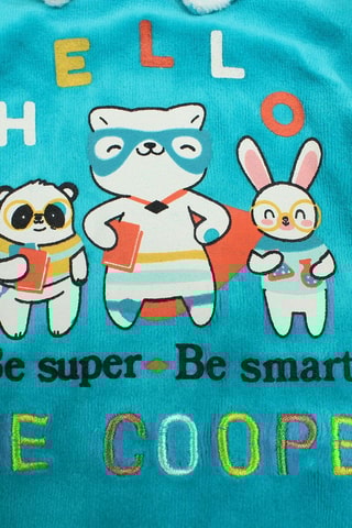 Pelele  - Blanco, azul, amarillo y naranja