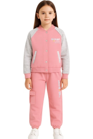 Baseball Jasje en Joggingbroek - Roze