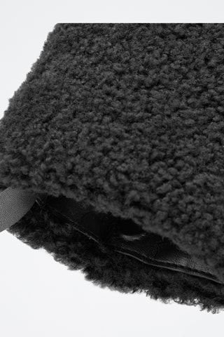 Borsa a tracolla in lana - Nero