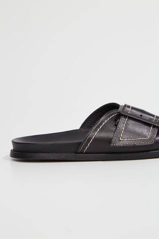 Sandali in pelle - Nero