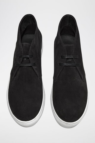 Sneakers alte in pelle scamosciata - Navy - COS