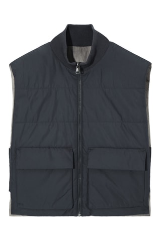 Gilet double face - Grigio
