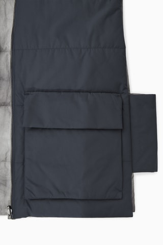 Gilet double face - Grigio