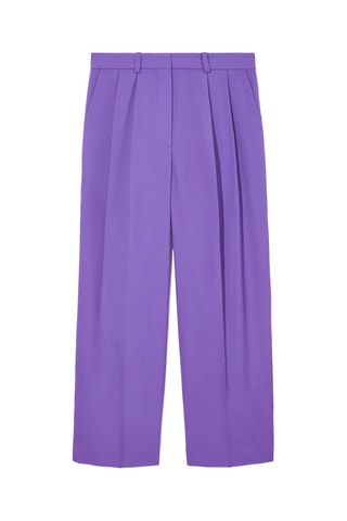 Pantaloni in lana - Viola