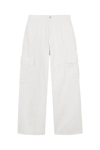 Pantaloni cargo - Bianco