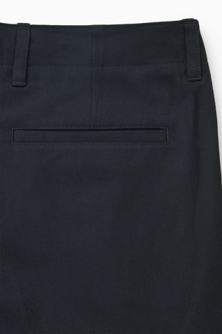 Pantaloni cargo in lana - Navy