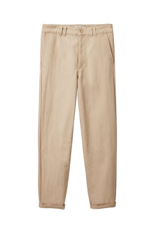 Pantaloni chino regular in cotone bio - Beige - COS