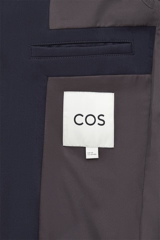 Giacca slim in lana - Navy - COS