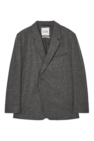 Giacca in lana e seta - Grigio