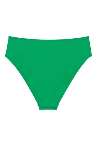 Slip bikini a vita alta - Verde