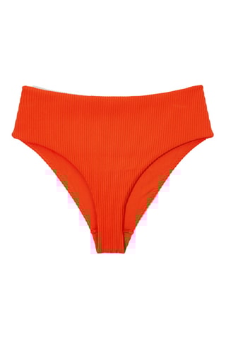 Slip bikini a vita alta - Arancione
