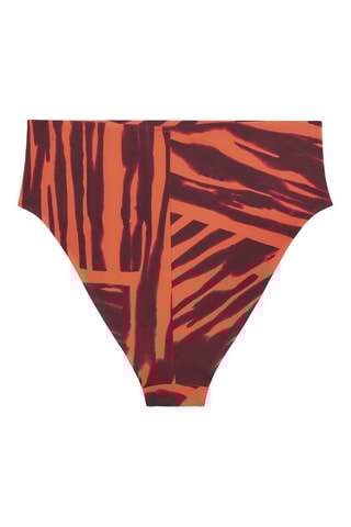 Slip bikini a vita alta - Arancione