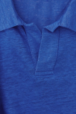 Top in lino - Blu