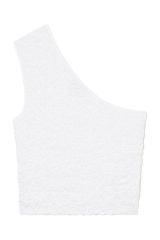 Top asimmetrico - Bianco