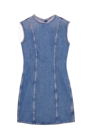 Abito taglio dritto in jeans - Blu