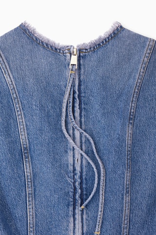 Abito taglio dritto in jeans - Blu
