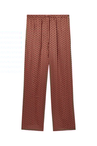 Pantaloni in seta - Marrone