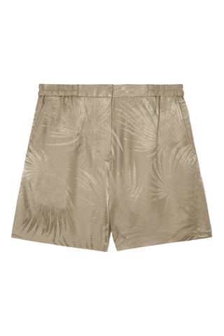 Shorts in seta - Beige