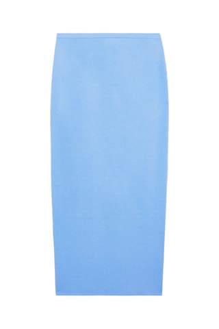 Gonna taglio dritto - Azzurro