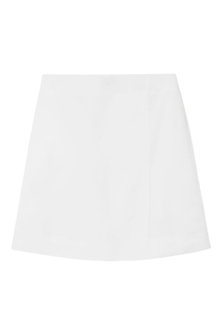 Gonna taglio dritto - Bianco