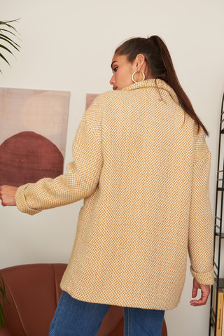 Manteau en laine - Ocre