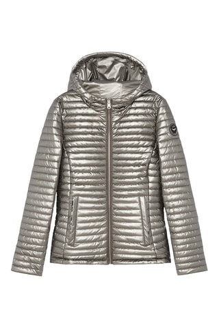 Doudoune à capuche Edama - Gris métallisé