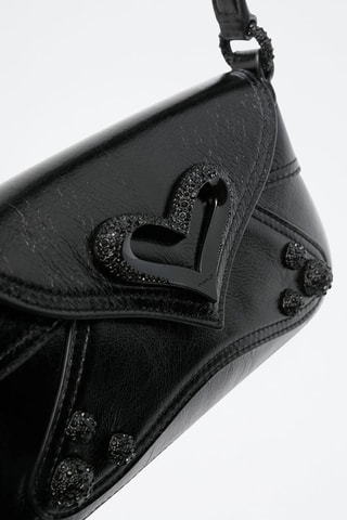 Borsa a mano in pelle - Nero