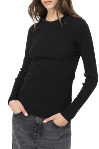 Maglia in lana e cashmere - Nero