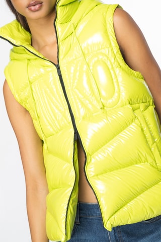Gilet con cappuccio - Giallo fluo