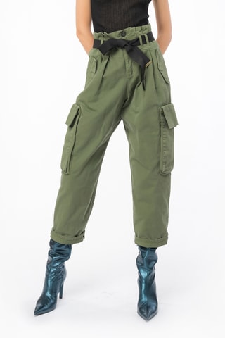 Pantaloni cargo - Verde kaki
