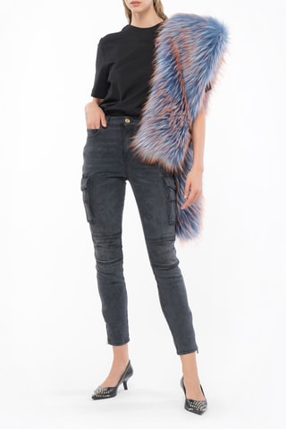 Jeans cargo - Grigio scuro