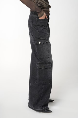 Jeans cargo - Grigio scuro