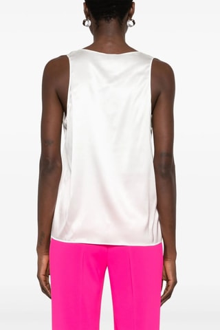 Top in seta - Bianco