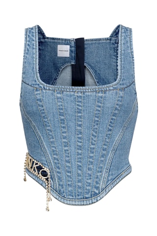 Top senza maniche - Celeste