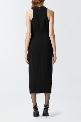 Vestido direito sem mangas - Preto