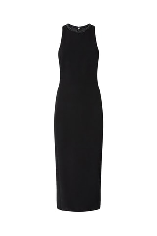 Vestido direito sem mangas - Preto