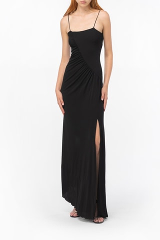 Abito lungo senza maniche - Nero